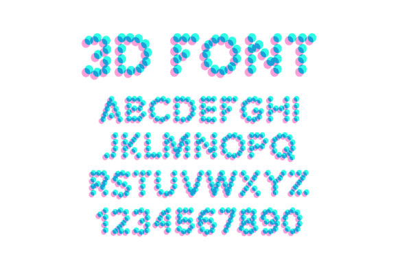 3D Effect Pixel Stereo Font: Retro Depth for Modern Design