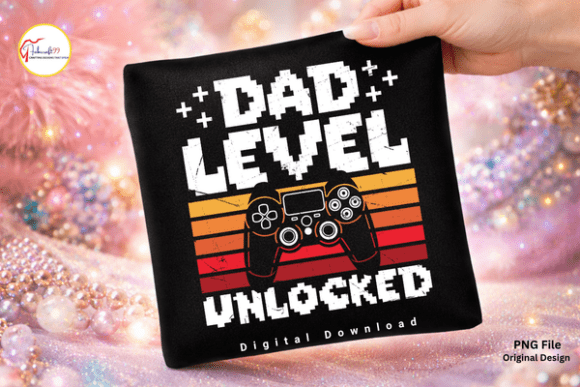 Dad Level Unlocked: The Perfect Gamer Father Graphic