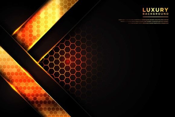 Dark Hexagon Patterns: Modern Luxury Background Design