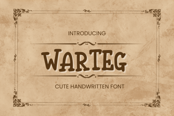Discover Warteg: The Playful Font That Brings Joy to Your Designs