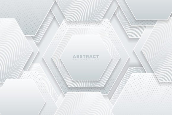 Elevate Your Visuals with Abstract White Gradient Paper Cut