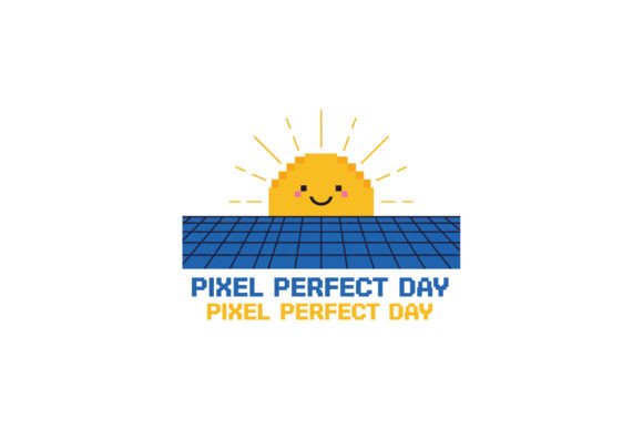 Smiling Pixel Sun Rising: A Retro-Modern Design Asset