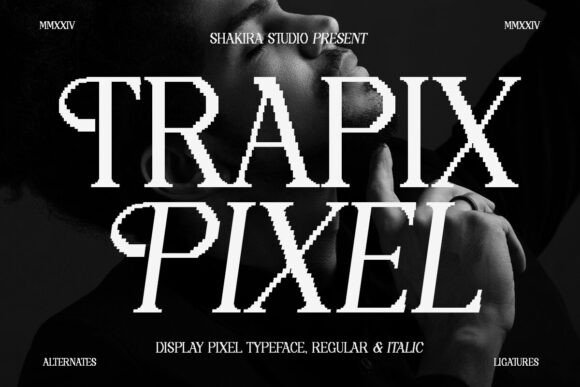 Trapix: The Retro-Modern Pixel Serif for Bold Creators