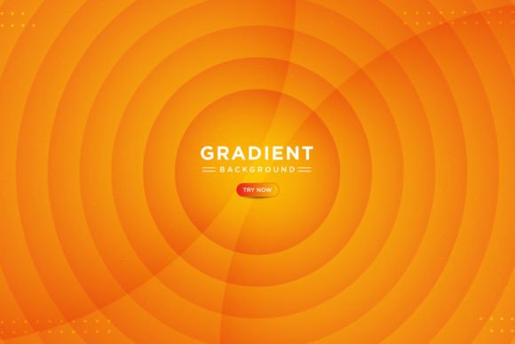 Warm & Modern: Using Abstract Orange Circle Backgrounds